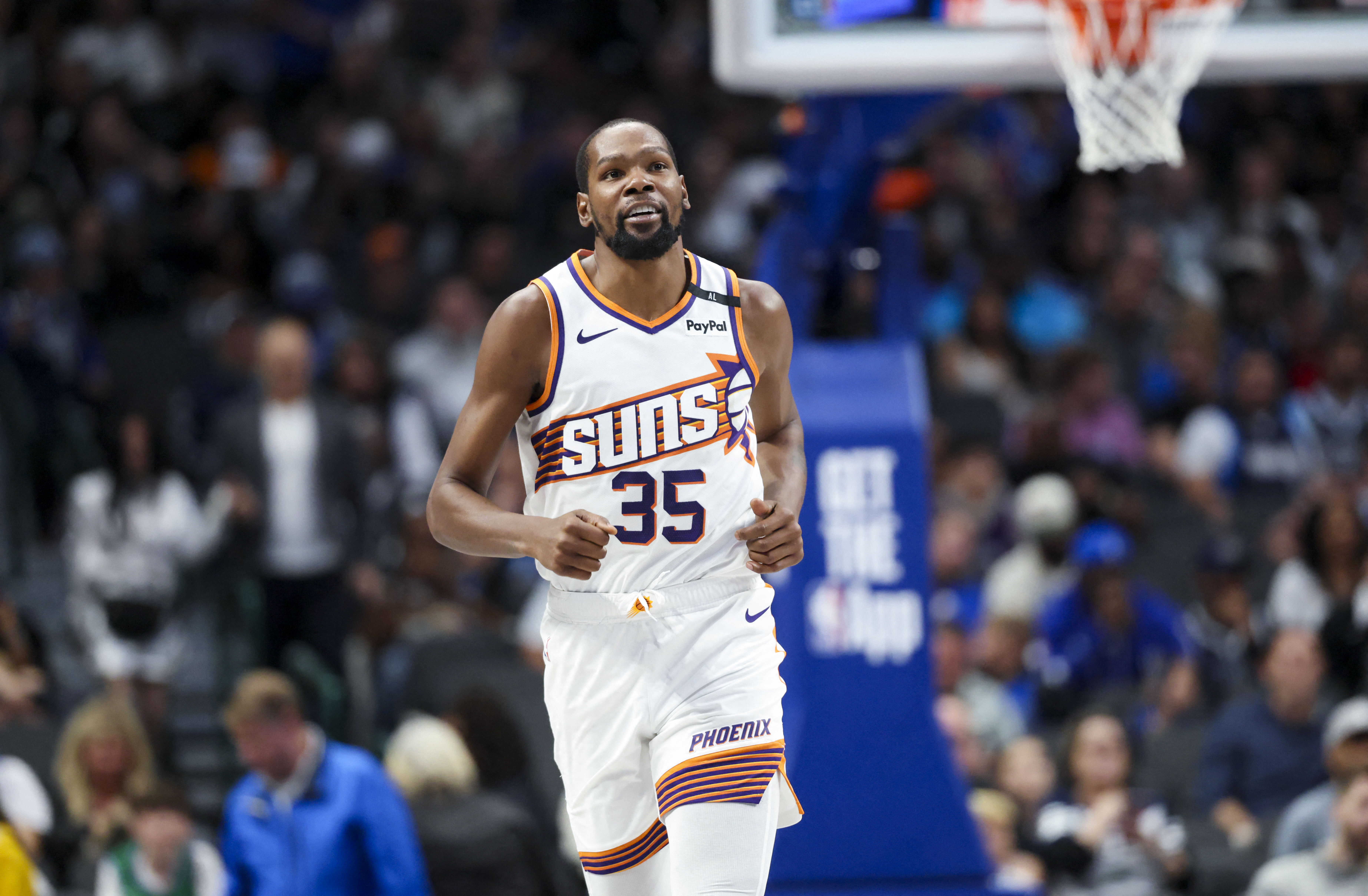 Kevin Durant will be sidelined for at least two weeks due to a left calf strain