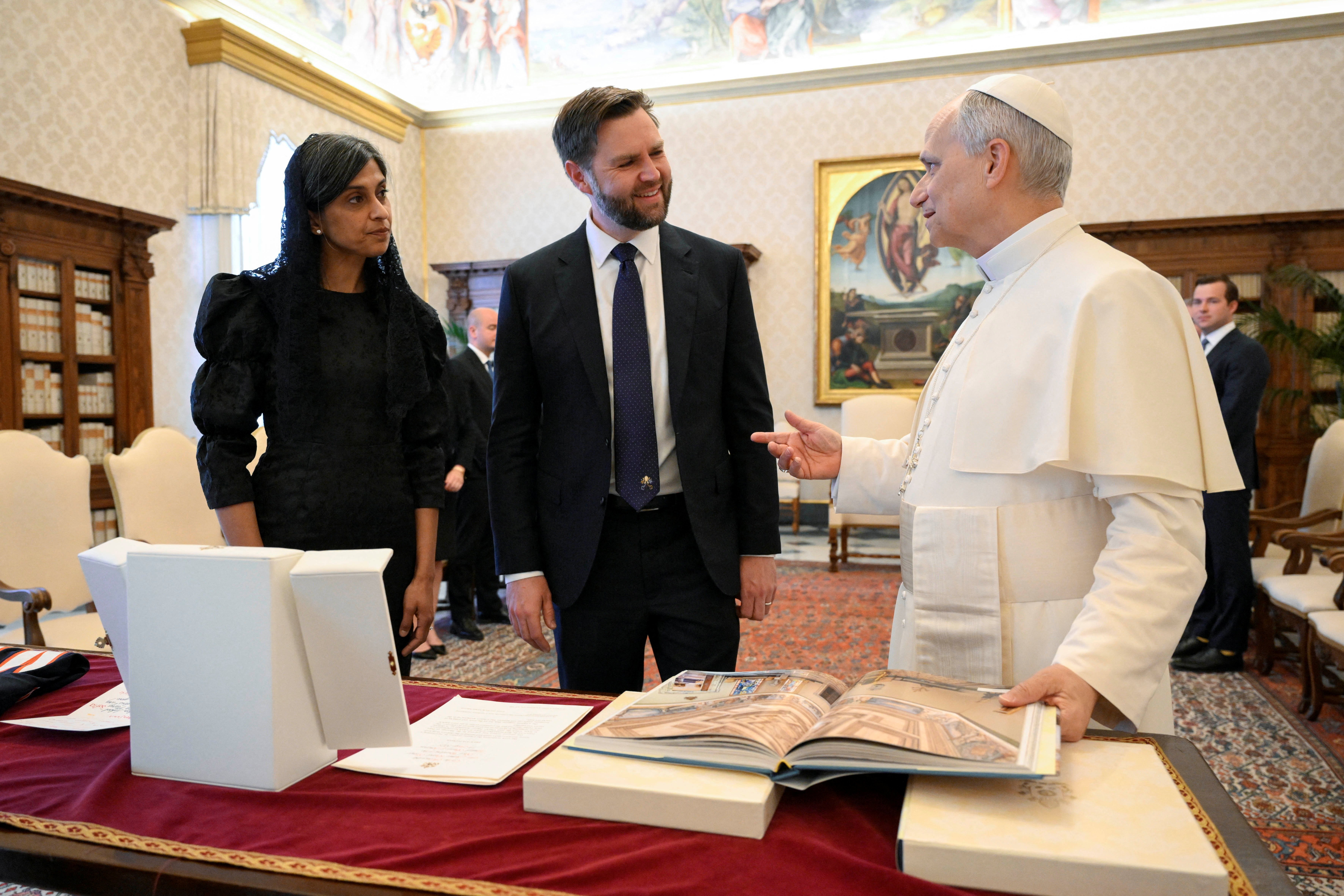 JD Vance gives Pope Leo XIV an invitation from Trump to visit US