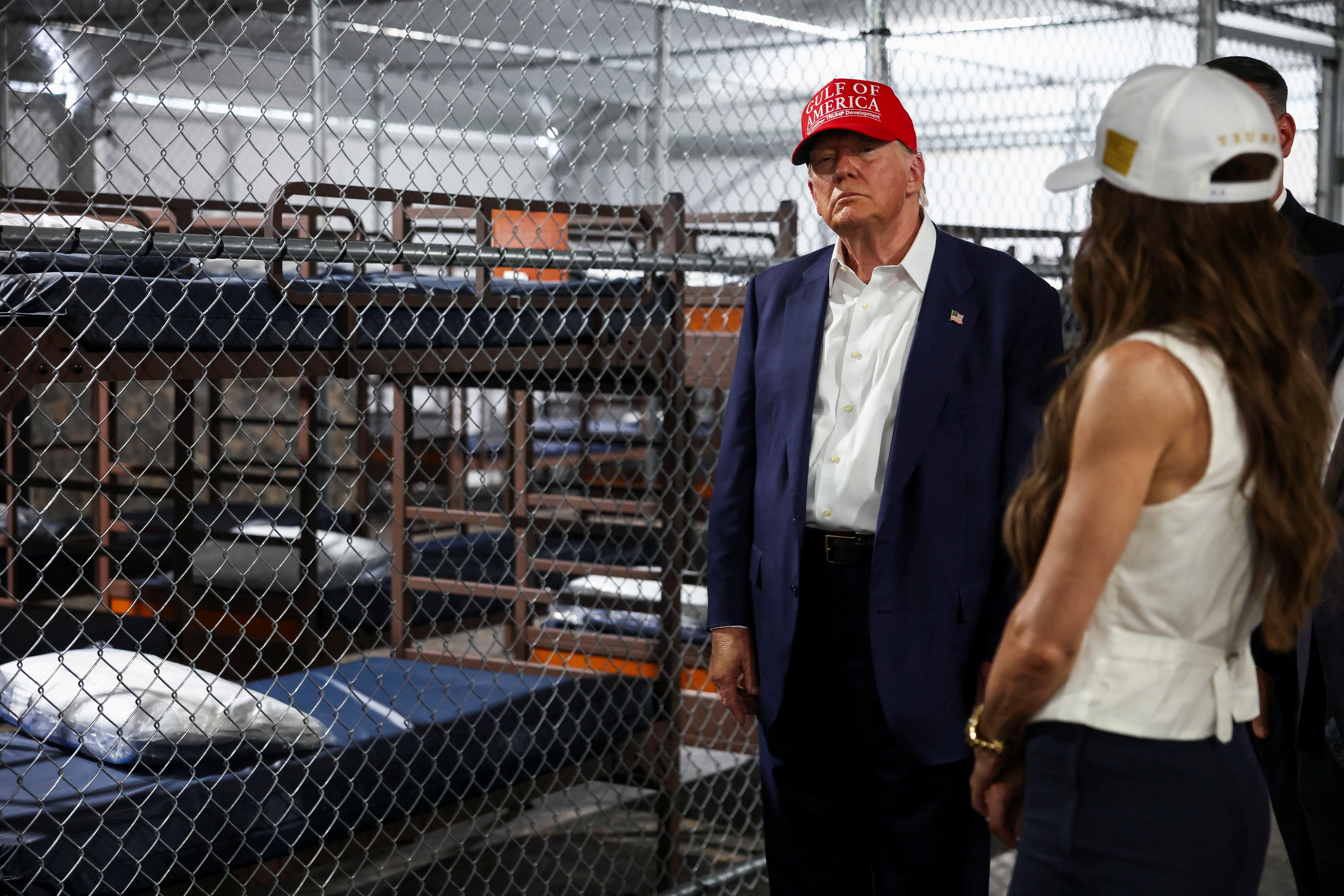 Trump tours 'Alligator Alcatraz' as he pushes for more deportations